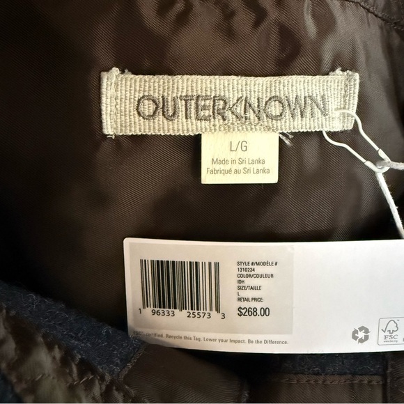 New Outerknown 100% Wool Shirt Jacket Navy Heather Men’s size variation $268 - Picture 2 of 15
